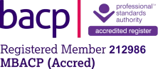 BACP logo, representing Peter's accredited counselling practice in Chislehurst.