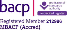 BACP logo, representing Peter's accredited counselling practice in Chislehurst.